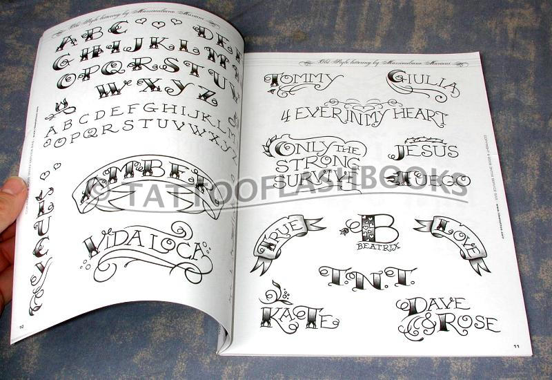 This very useful Italian-made tattoo script and lettering 