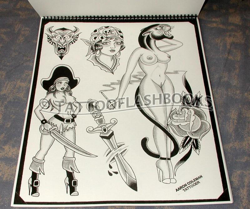 A full-size, high-quality book of bold tattoo flash 