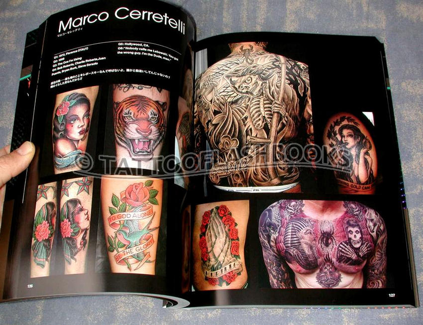 by Tattoo Burst. Thick, deluxe, glossy book compiled by respected names 