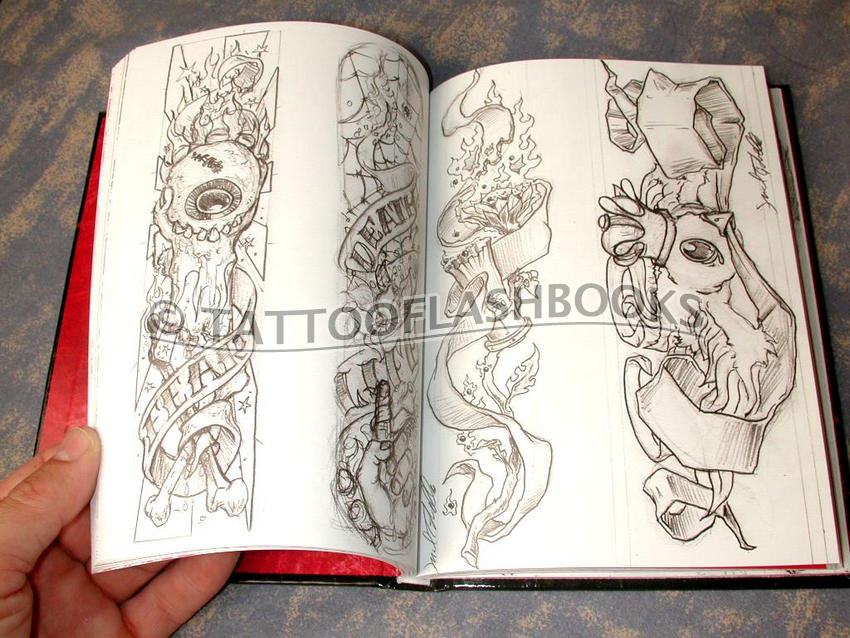 Very nice hardcover book featuring the tattoo sketches and artwork of Jeral 