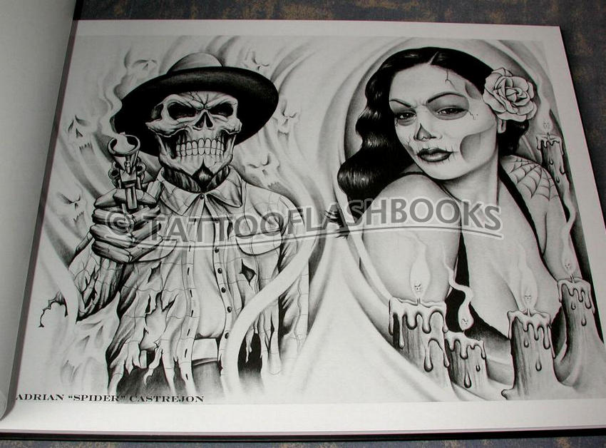 LOWRIDER Tattoo Flash Chicano Jose Lopez Gangster Book eBay